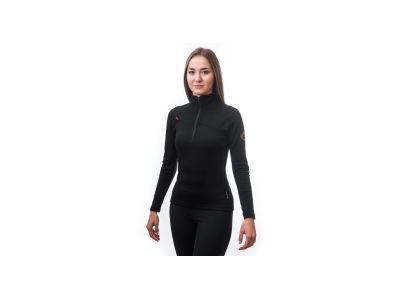 Sensor MERINO EXTREME női póló, fekete