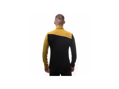 Koszulka Sensor MERINO EXTREME w kolorze musztardowo-czarnym