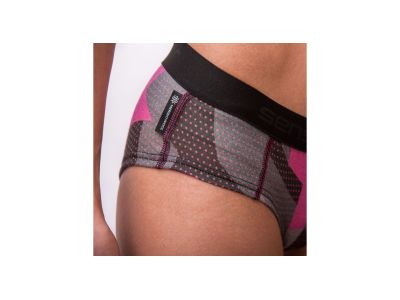 Spodnie damskie Sensor MERINO IMPRESS w kolorze czarnym/kamuflażowym