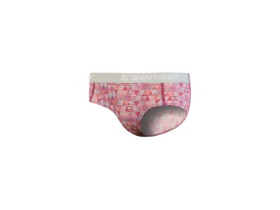 Sensor MERINO IMPRESS women&amp;#39;s pants, lilla/pattern
