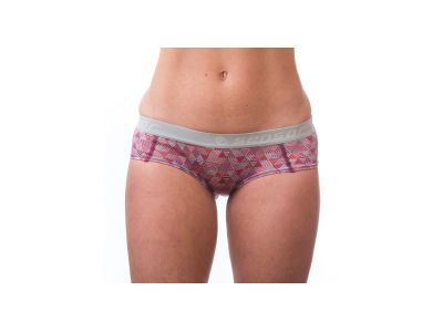Sensor MERINO IMPRESS women&#39;s pants, lilla/pattern