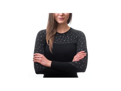 Damska koszulka Sensor MERINO IMPRESS w kolorze czarnym