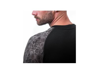 Érzékelő MERINO IMPRESS póló, fekete