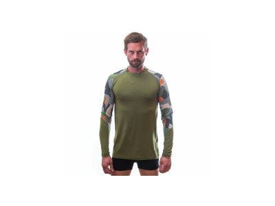 Sensor MERINO IMPRESS tričko, safari/camo