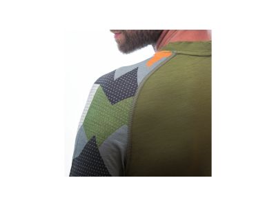 Koszula Sensor MERINO IMPRESS, safari/kamuflaż