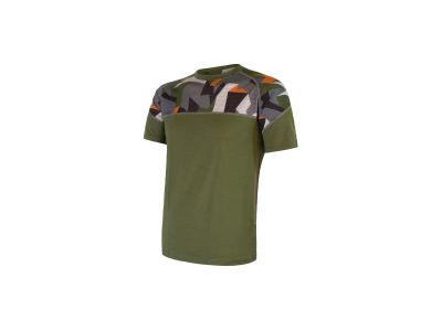 Sensor MERINO IMPRESS shirt, safari/camo