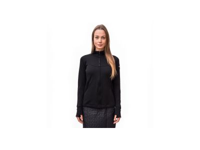 Sensor MERINO UPPER Damen-Sweatshirt, schwarz