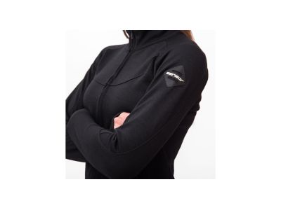 Sensor MERINO UPPER Damen-Sweatshirt, schwarz
