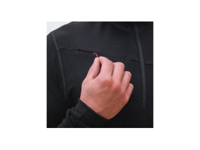 Sensor MERINO UPPER pulóver, fekete