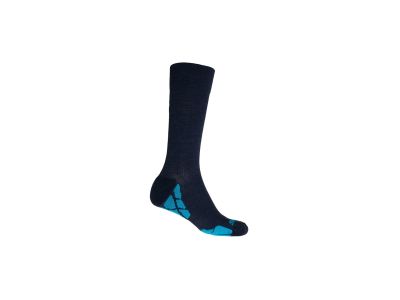 Sensor HIKING MERINO ponožky, čierna/modrá