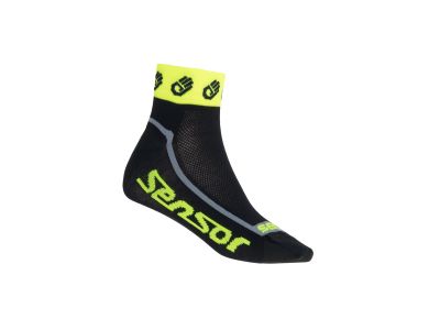Sensor RACE LITE SMALL HANDS reflex ponožky, černá/žlutá