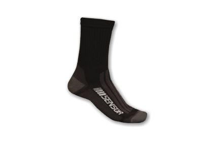 Sensor TREKING MERINO Socken, schwarz/braun
