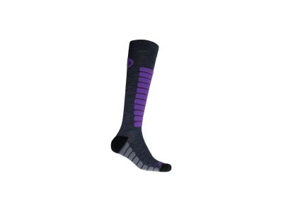 Sensor ZERO MERINO ponožky, čierna/fialová