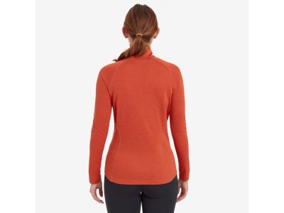 Montane Fem Dart Zip Neck women&#39;s shirt, saffron red
