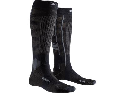 X-BIONIC SKI RIDER SILVER 4.0 ponožky, čierna
