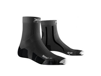 X-BIONIC x-SOCKS RUN FAST 4.0 zokni, fekete/szürke