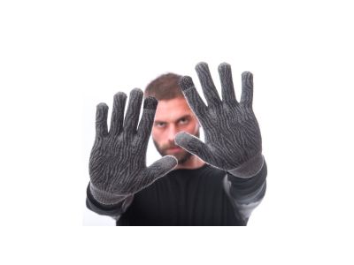Sensor Merino gloves, gray