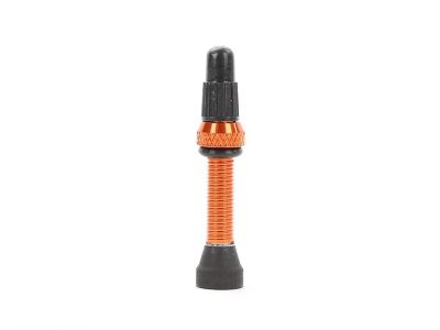 Tune Valve 35 mm tubeless valves, ball valve 35 mm, orange