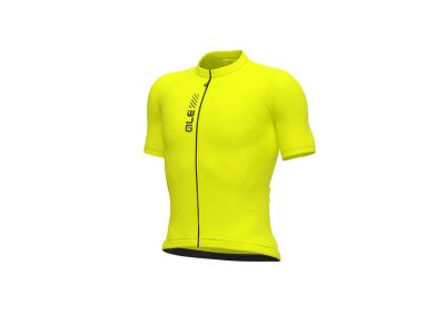Koszulka rowerowa ALÉ PRAGMA COLOR BLOCK fluo yellow