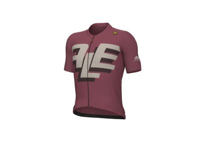 Koszulka rowerowa ALÉ PR-E SAUVAGE, czerwonawo-fioletowa