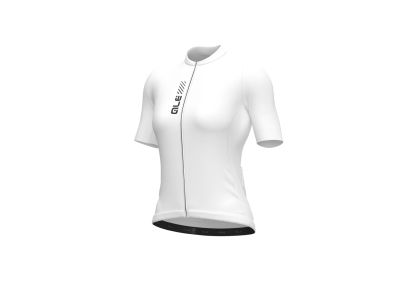Damska koszulka rowerowa ALÉ PRAGMA COLOR BLOCK w kolorze białym