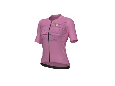 Damska koszulka rowerowa ALÉ PR-E MEGABYTE w kolorze różowym