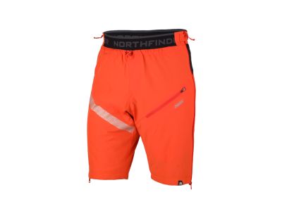 Pantaloni scurți Northfinder KOSIARE, roșu-portocaliu