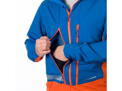 Northfinder HRUBY bunda, modrá/oranžová