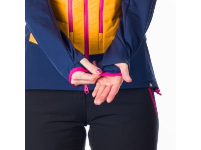 Northfinder OPALENA dámská bunda, žlutá/modrá