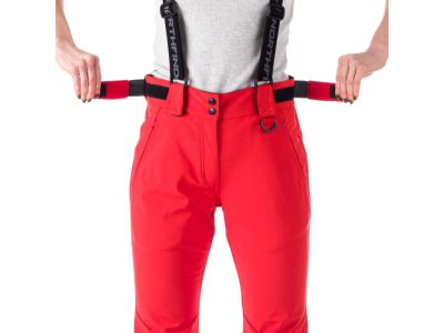 Spodnie damskie Northfinder CLARISSA w kolorze czerwonym