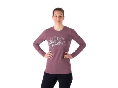T-shirt damski Northfinder BIRDIE, antyczny różowy