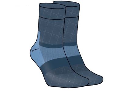 inov-8 ACTIVE MERINO+ ponožky, modrá