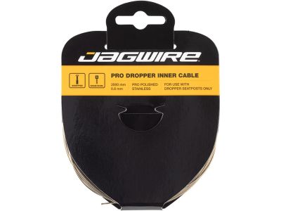 Jagwire Dropper Inner Cable Pro Poliertes Edelstahlkabel für Teleskopsättel, 0,8 x 2.000 mm