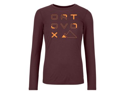 ORTOVOX 185 Merino Brand Outline women&amp;#39;s T-shirt, Winetasting