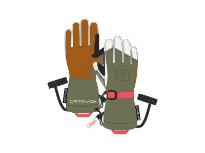 ORTOVOX Merino Freeride women&#39;s gloves, Wild Herbs