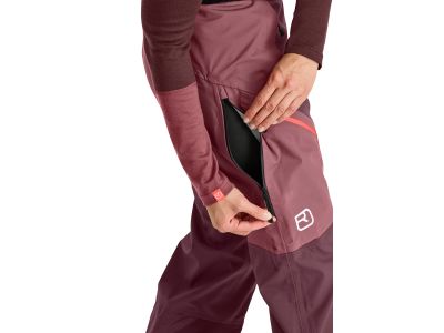 Pantaloni dama ORTOVOX 3L Guardian Shell, Black Raven