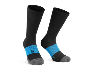 ASSOS WINTER EVO Socken, schwarze Serie