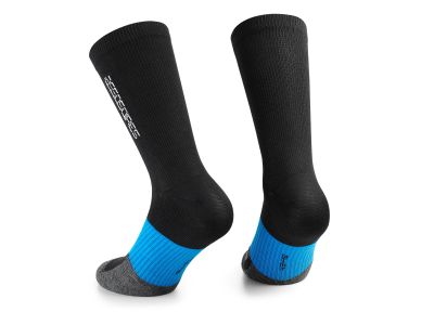 ASSOS WINTER EVO Socken, schwarze Serie