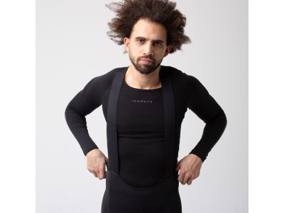 Isadore Merino long-sleeve undershirt, black
