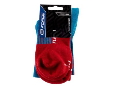 FORCE Flake socks, blue/red