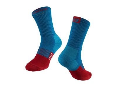 FORCE Flake ponožky, modrá/červená