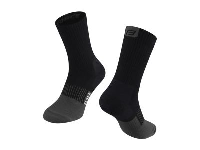 FORCE North ponožky, čierna/sivá