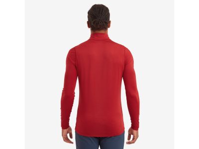 Montane DART XT ZIP NECK T-shirt, dark red