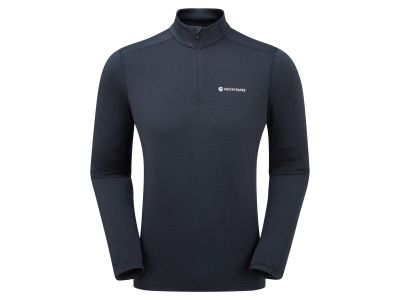 Męski T-shirt z długim rękawem Montane DART XT ZIP NECK-ECLIPSE BLUE. niebieski
