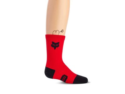 Fox Yth 6 Ranger Crew detské ponožky, fluorescent red