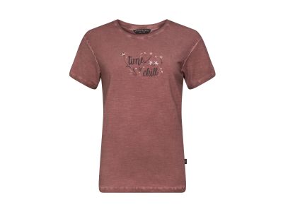 Damska koszulka Chillaz SAGRES TIME TO CHILL w kolorze mahoniowym