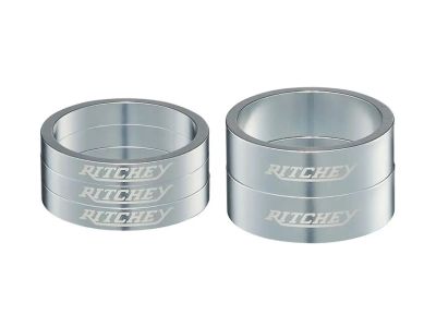 Ritchey Spacer Set 1 1/8&amp;quot; Spacer-Set, 2x10 mm/3x5 mm, Silber