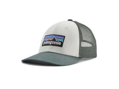 Patagonia P-6 Logo LoPro Trucker Hat šiltovka, white w/nouveau geen