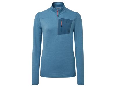 Hanorac pentru femei Mountain Equipment Lumiko Zip, Stellar Blue/Majolica Blue