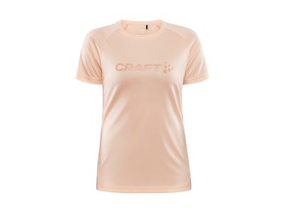 Damska koszulka t-shirt Craft CORE Essence Logo w kolorze różowym